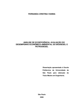 FERNANDA CRISTINA VIANNA AN&Aacute;LISE DE ECOEFICI&Ecirc;NCIA