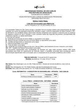 edital de convoca&ccedil;&atilde;o