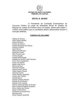 Edital 046/05 - Tribunal de Justiça de Santa Catarina