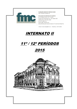 Regulamento Geral do Internato - 11º/12º Período