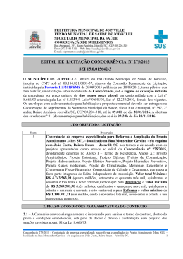 edital - Prefeitura de Joinville - Governo do Estado de Santa Catarina