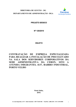 contratação de empresa especializada para realizar a instalação