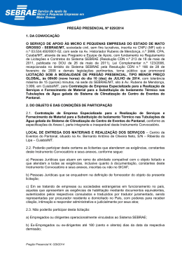 Edital - Sebrae