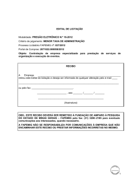 EDITAL DE LICITA&Ccedil;&Atilde;O