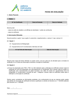 FICHA DE AVALIA&Ccedil;&Atilde;O