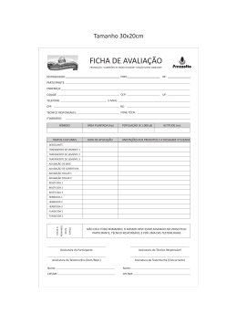Ficha de Avalia&ccedil;&atilde;o