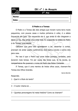 Ficha de avalia&ccedil;&atilde;o de l&iacute;ngua portuguesa (2&ordm; ano) - Ama