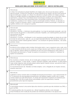 RESOLU&Ccedil;&Atilde;O COMENTADA - SIMULADO