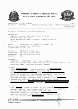 SECRETARIA DE ESTADO DA SEGURAN&Ccedil;A