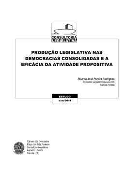 Produção legislativa nas democracias