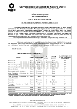 Edital 09-2011 - Universidade Estadual do Centro