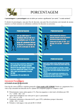 PORCENTAGEM - Comunidades.net