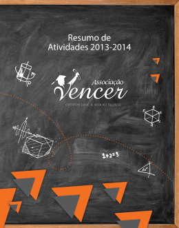 Resumo de Atividades 2013-2014