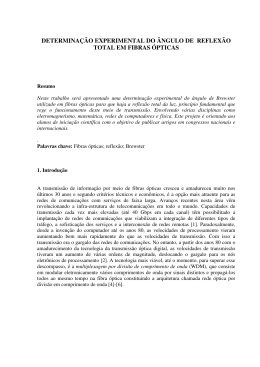 determina&ccedil;&atilde;o experimental do &acirc;ngulo de reflex&atilde;o total em
