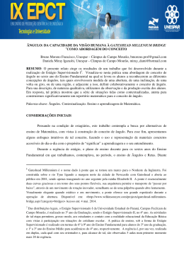 &Acirc;NGULO: DA CAPACIDADE DA VIS&Atilde;O HUMANA &Agrave;