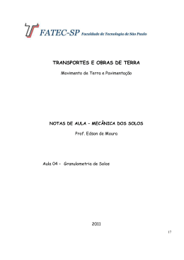 TRANSPORTES E OBRAS DE TERRA