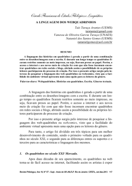 a linguagem dos webquadrinhos - CiFEFiL