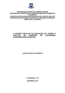 a evasão escolar na educação de jovens e adultos - IUEES