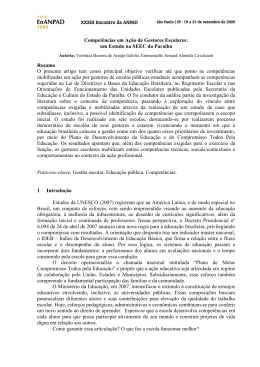 Competências em Ação de Gestores Escolares: um Estudo