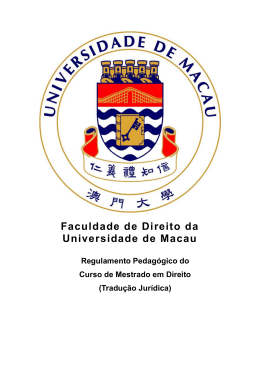 Faculdade de Direito da Universidade de Macau