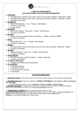 Ensino M&eacute;dio - Col&eacute;gio Maria Clara Machado