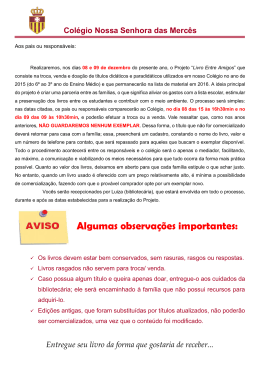 Troca de Livros 2016 - col&eacute;gio nossa senhora das merc&ecirc;s