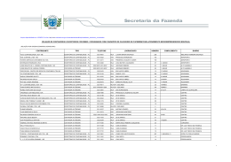 Rela&ccedil;&atilde;o de contadores e escrit&oacute;rios conveniados com o Munic&iacute;pio