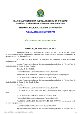 Portal da Justi&ccedil;a Federal da 4&ordf; Regi&atilde;o