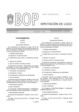 anuncio - Deputación de Lugo