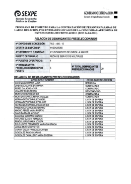 GD SEXPE - Ayuntamiento de Zarza la Mayor
