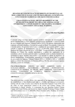 ao meio ambiente ecologicamente equilibrado
