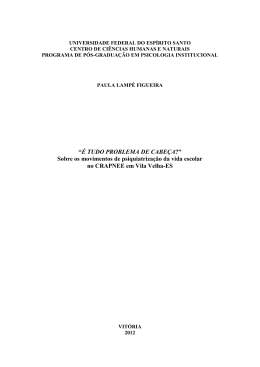 &Eacute; TUDO PROBLEMA DE CABE&Ccedil;A? - Pr&oacute;