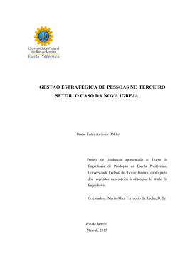 gest&atilde;o estrat&eacute;gica de pessoas no terceiro setor