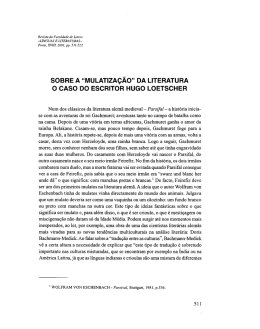 Sobre a «mulatização» da literatura : o caso do escritor Hugo