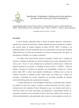 Identificando e Enfrentando o Bullying nas Escolas p&uacute;blicas e