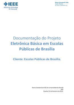 Documentação do Projeto Eletrônica Básica em Escolas Públicas