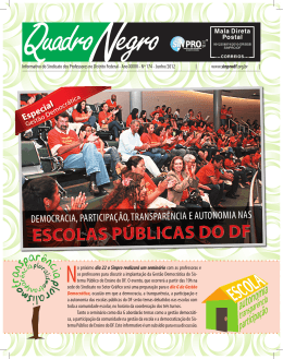 ESCOLAS P&Uacute;BLICAS DO DF - Sinpro-DF