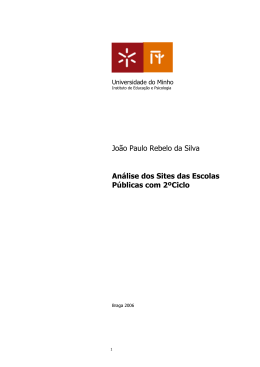Jo&atilde;o Paulo Rebelo da Silva An&aacute;lise dos Sites das Escolas P&uacute;blicas
