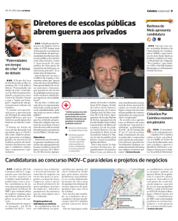 Diretores de escolas públicas abrem guerra aos privados