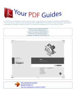 Manual de instru&ccedil;&otilde;es BOSCH PKS 55