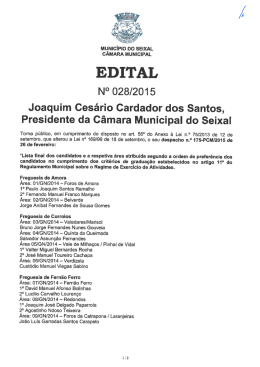 Edital 28/2015 - Câmara Municipal do Seixal