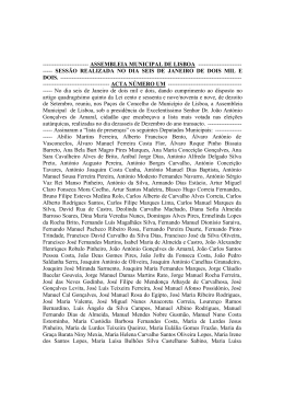 Acta 1 - Assembleia Municipal de Lisboa