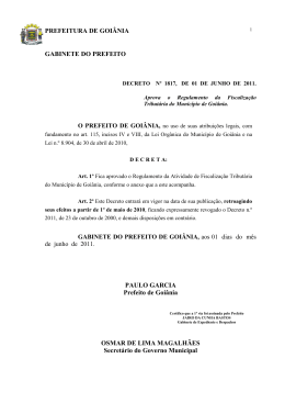 Decreto nº 1817, de 01 de junho de 2011