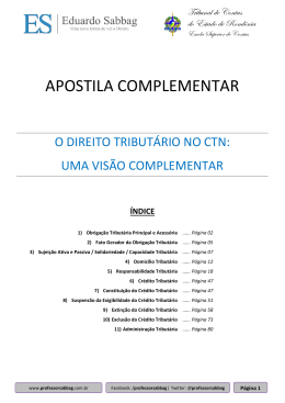 APOSTILA COMPLEMENTAR - Professor Eduardo Sabbag