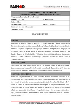Direito Tributário I