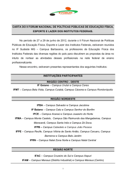 1 CARTA DO II FORUM NACIONAL DE POL&Iacute;TICAS