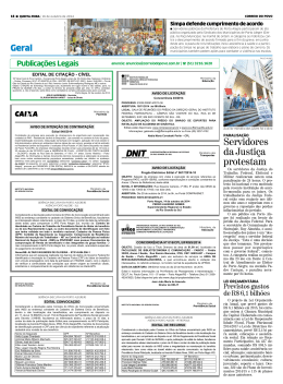 Servidores da Justi&ccedil;a protestam