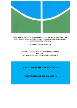 Proposta de adapta&ccedil;&atilde;o do modelo balanced scorecard