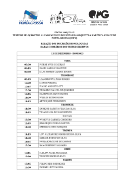 EDITAL 048/2015 TESTE DE SELE&Ccedil;&Atilde;O PARA ALUNOS