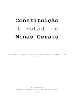 Constituição do Estado de Minas Gerais